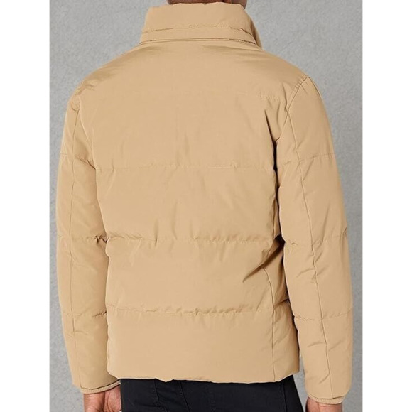 Cole Haan Men's Signature Down Parka Jacket Short Coat (Sz L) Removable Hood NEW - Picture 4 of 6